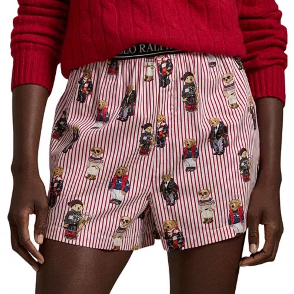 Polo Ralph Lauren Women's Bear Boxer Shorts NWT Medium